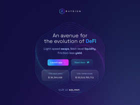 'raydium.io' screenshot