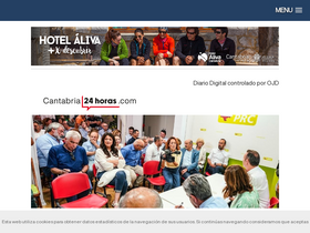 'cantabria24horas.com' screenshot