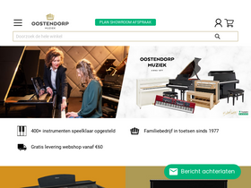 'oostendorp-muziek.nl' screenshot