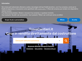 'trovacantieri.it' screenshot