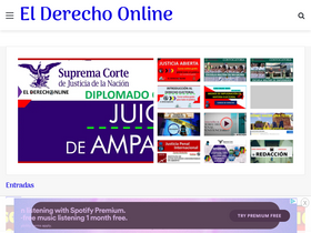 'elderecho.online' screenshot