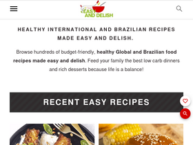 'easyanddelish.com' screenshot