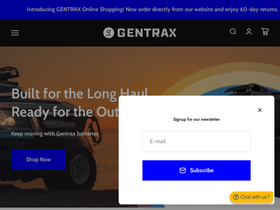 gentrax.com.au homepage screenshot