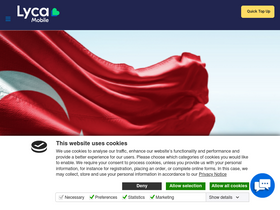 'lycamobile.ie' screenshot