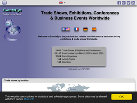 'eventseye.com' screenshot