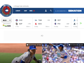'bleedcubbieblue.com' screenshot
