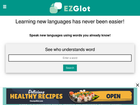 'ezglot.com' screenshot