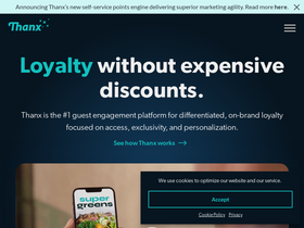 'thanx.com' screenshot