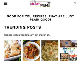 'thismomsmenu.com' screenshot