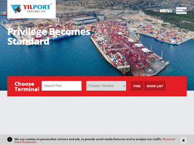 'yilport.com' screenshot