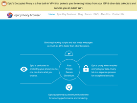 'epicbrowser.com' screenshot