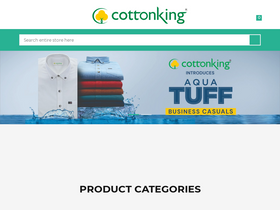 'cottonking.com' screenshot