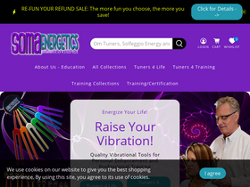 SomaEnergetics Sound Tools & Training homepage screenshot