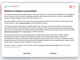 'tvujmagazin.cz' screenshot