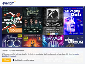 'eventim.hu' screenshot