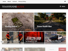 '7daystodiemods.com' screenshot
