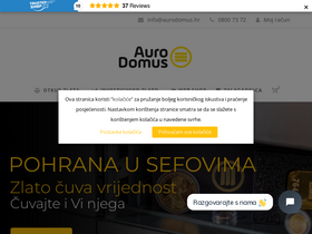 'aurodomus.hr' screenshot