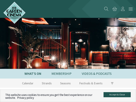 'thegardencinema.co.uk' screenshot