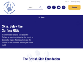 'britishskinfoundation.org.uk' screenshot