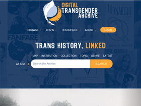 'digitaltransgenderarchive.net' screenshot