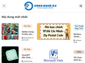 'congngheaz.com' screenshot