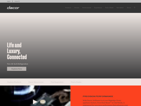 'dacor.com' screenshot