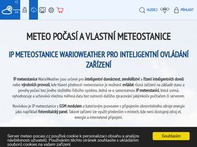 'meteo-pocasi.cz' screenshot