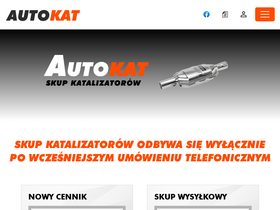 'autokat-katalizatory.pl' screenshot