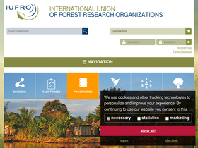 'iufro.org' screenshot