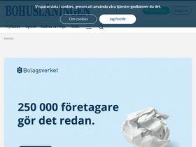 'bohuslaningen.se' screenshot