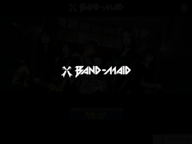 'bandmaid.tokyo' screenshot
