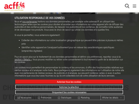 'acff.be' screenshot