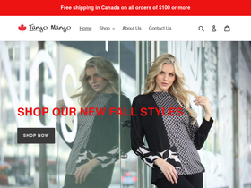 tangomangocanada.com homepage screenshot
