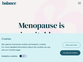 'balance-menopause.com' screenshot
