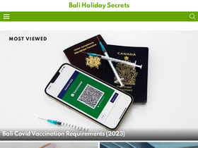 'baliholidaysecrets.com' screenshot