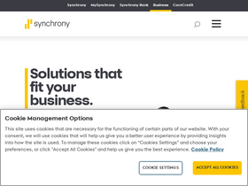 'synchronybusiness.com' screenshot