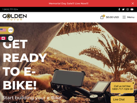 'goldenmotor.bike' screenshot