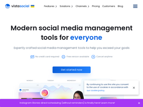 'vistasocial.com' screenshot