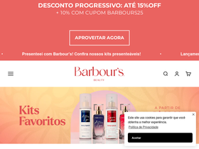Barbour's Beauty website screenshot