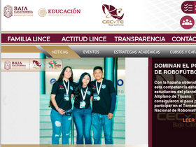 'cecytebc.edu.mx' screenshot