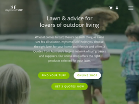 'myhometurf.com.au' screenshot