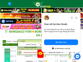 'bongdalu1.com' screenshot