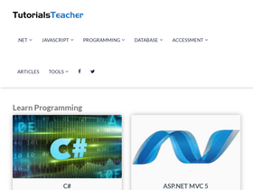 'tutorialsteacher.com' screenshot