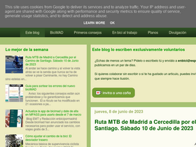 'enbicipormadrid.es' screenshot