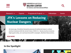 'belfercenter.org' screenshot