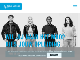 'novacollege.nl' screenshot