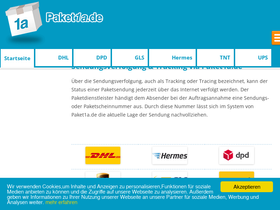 'paket1a.de' screenshot
