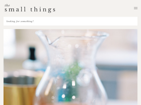 'thesmallthingsblog.com' screenshot