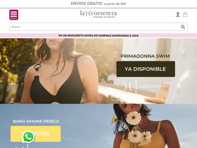 'lacorsetera.com' screenshot