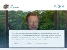 'monarchie.lu' screenshot